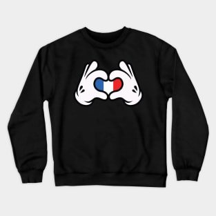 Hand Symbol of Love France Crewneck Sweatshirt